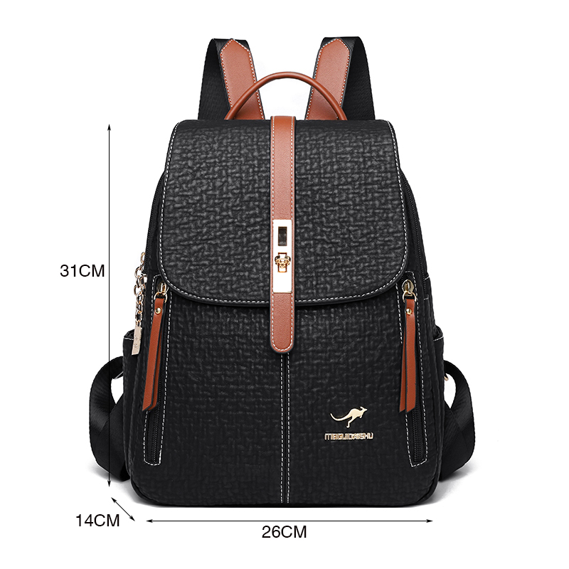 ファッションバックパック女性の高品質レザー Bagpack  - Travel Backpack Anti Theft のレビューと価格
