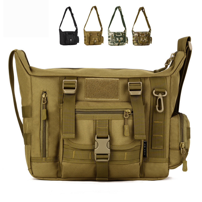 14 インチのラップトップショルダーバッグ男性スポーツバッグ - Rucksack Military Style のレビューと価格