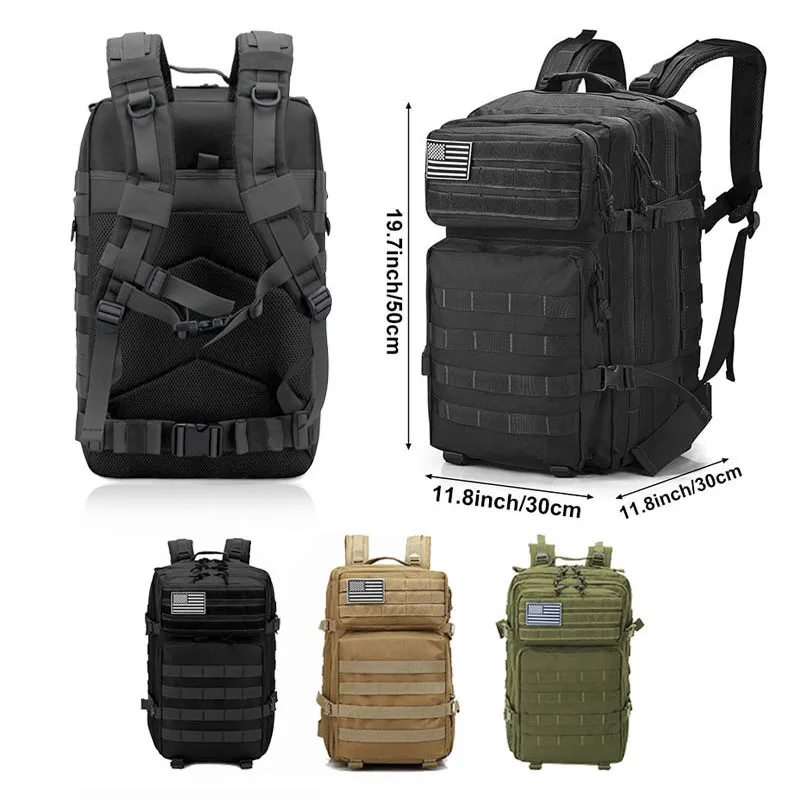 1W50L タクティカルバックパックメンズトラベル大容量リュ - Rucksack Military Style のレビューと価格